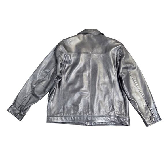 Roundtree & Yorke Burnished Lambskin Leather Jacket Coat‎ Size XL Excellent - Picture 3 of 16